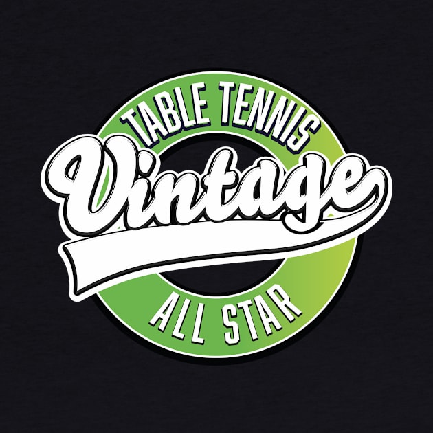 Table Tennis Vintage All Star logo by nickemporium1